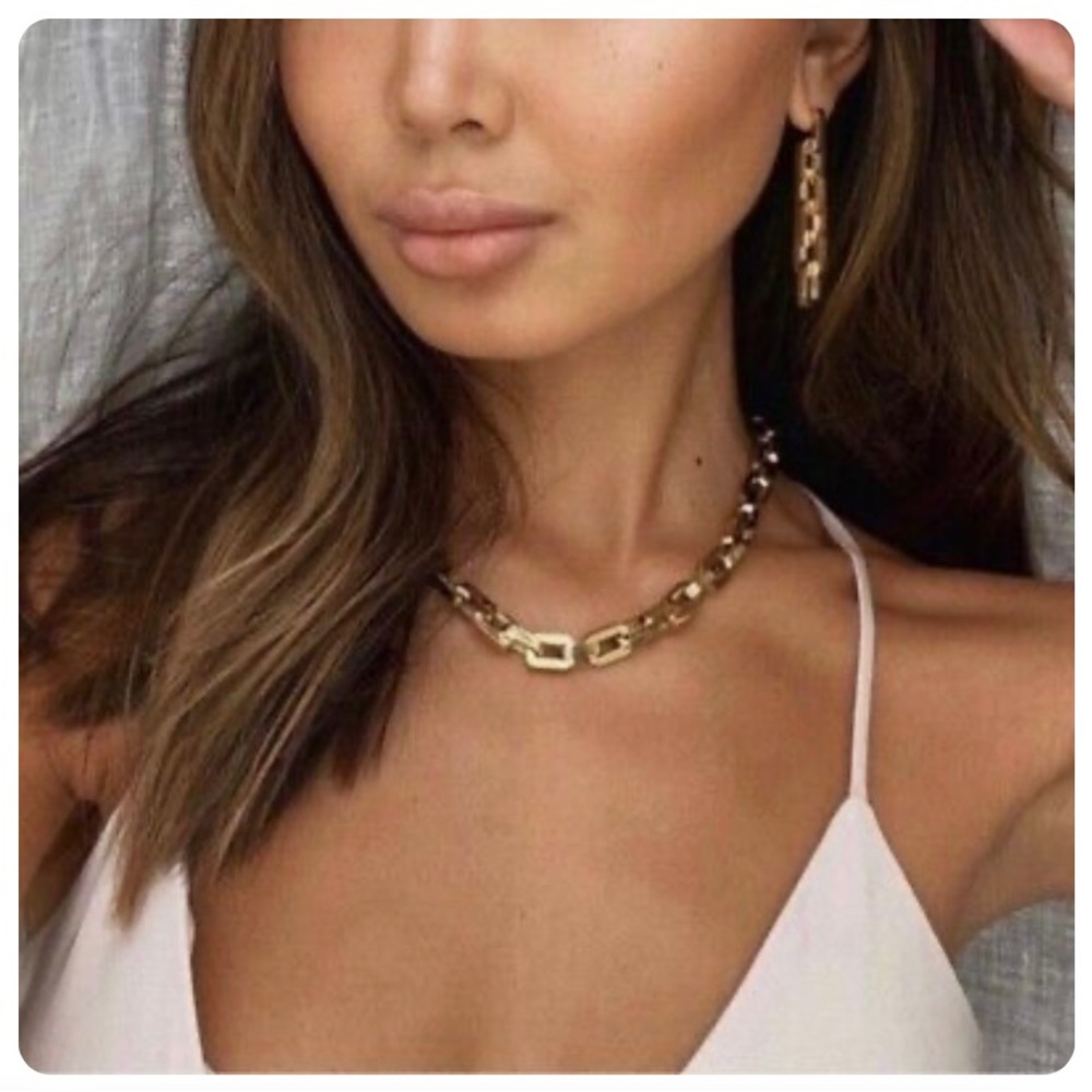 Eddie Borgo Supra Link set: Earrings + Necklace for Ania (trade) - RESERVED